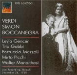 VERDI - Rossi - Simon Boccanegra, opéra en trois actes live Napoli 26 - 12 - 58