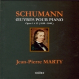 SCHUMANN - Marty - Variations sur le nom 'Abegg', pour piano en fa majeu
