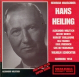 MARSCHNER - Schüchter - Hans Heiling (Hambourg, 19-24 - 06 - 1950) Hambourg, 19-24 - 06 - 1950