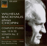 CHOPIN - Backhaus - Douze études pour piano op.10