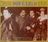 VERDI - Stiedry - Don Carlo, opéra (version italienne) Live MET 11 - 11 - 19520