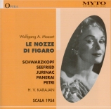 MOZART - Karajan - Le nozze di Figaro (Les noces de Figaro), opéra bouff Live Milano 4 - 2 - 1954