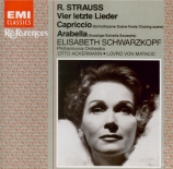STRAUSS - Schwarzkopf - Vier letzte Lieder (Quatre derniers lieder), pou