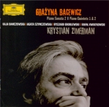 BACEWICZ - Zimerman - Quintette avec piano n°1