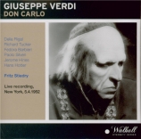 VERDI - Stiedry - Don Carlo, opéra (version italienne) live MET 5 - 4 - 1952