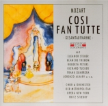 MOZART - Stiedry - Così fan tutte (Ainsi font-elles toutes), opéra bouff chanté en anglais - English version