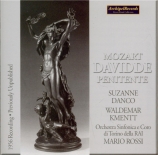 MOZART - Rossi - Davide penitente, oratorio pour solistes, chur et orch