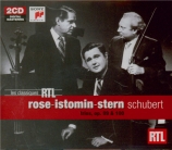 SCHUBERT - Stern - Trio avec piano n°1 en si bémol majeur op.99 D.898