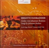 BRAHMS - Fassbaender - Liebestreu (Reinick), mélodie pour voix solo et p
