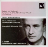 BEETHOVEN - Furtwängler - Symphonie n°9 op.125 'Ode à la joie' Live Bayreuth, 9 - 8 - 1954 + Rehearsal