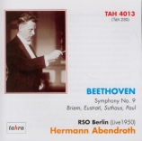 BEETHOVEN - Abendroth - Symphonie n°9 op.125 'Ode à la joie' 31 - 12 - 1950