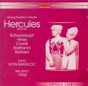 HAENDEL - Matacic - Hercules, oratorio HWV.60 Live Scala di Milano, 1958