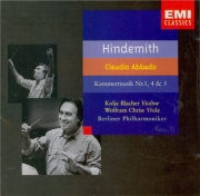 HINDEMITH - Abbado - Kammermusik n°4, pour violon et orchestre op.36 n°3