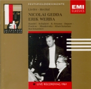 Lieder-Recital Live Salzburg 17/8/1961