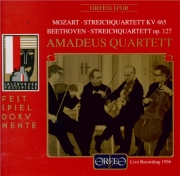 MOZART - Amadeus Quartet - Quatuor à cordes n°19 en do majeur K.465 'Dis live Salzburg 11 - 8 - 1956