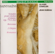 SAINT-SAËNS - Charlier - Sonate pour violon et piano n°1 op.75