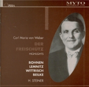 WEBER - Steiner - Der Freischütz : extraits (live Berlin 21 - 12 - 1936) live Berlin 21 - 12 - 1936