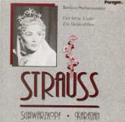 STRAUSS - Karajan - Vier letzte Lieder (Quatre derniers lieder), pour so