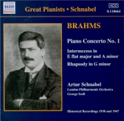 BRAHMS - Schnabel - Concerto pour piano et orchestre n°1 en ré mineur op