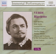 VERDI - Sodero - Rigoletto, opéra en trois actes (live MET 29 - 12 - 1945) live MET 29 - 12 - 1945