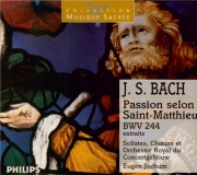 BACH - Jochum - Passion selon St Matthieu BWV 244 : extraits