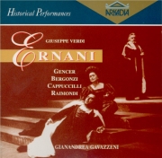 VERDI - Gavazzeni - Ernani, opéra en quatre actes Live catania 15 - 01 - 1972
